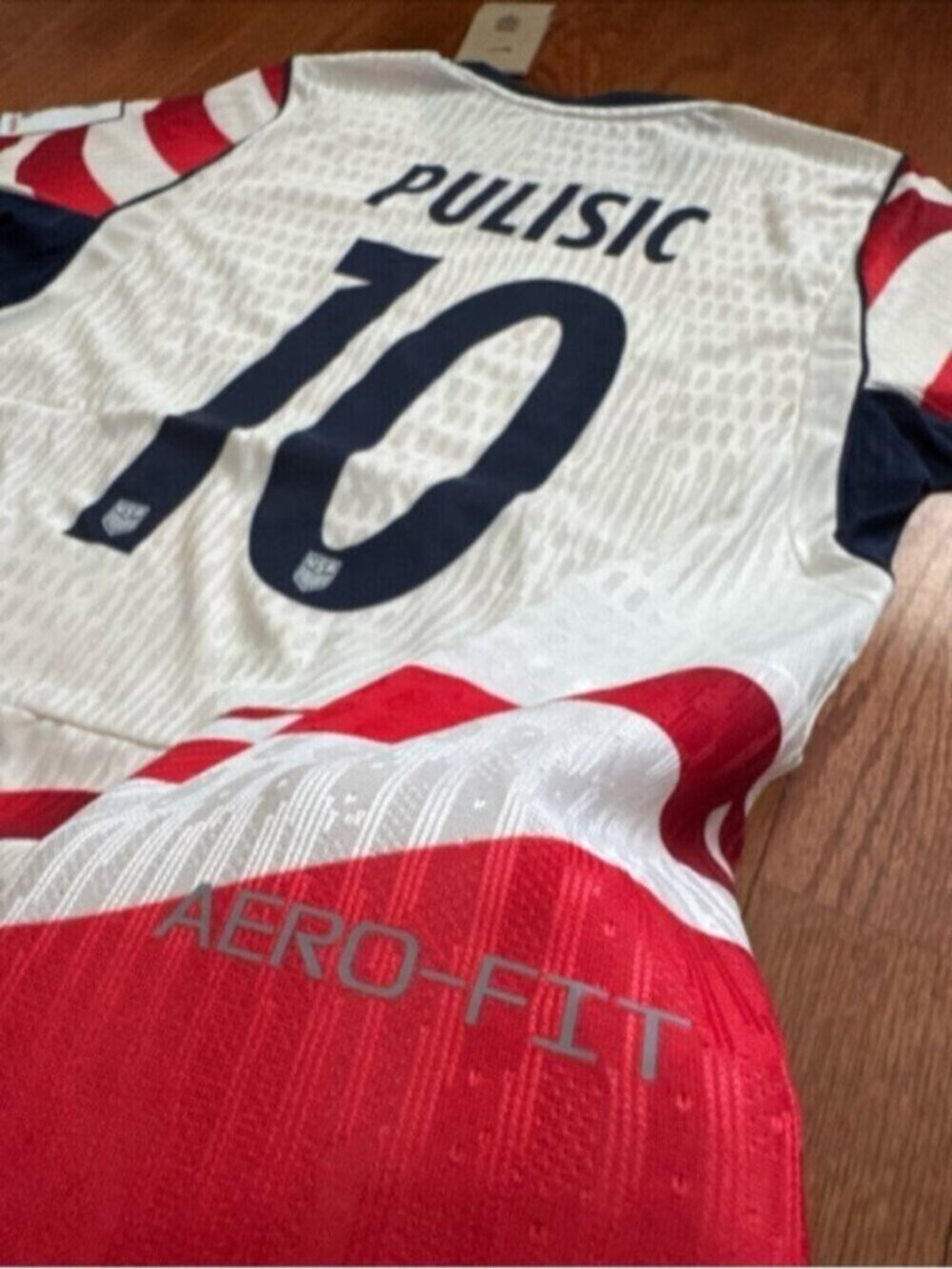 USA Home Soccer Jersey PLAYER VERSION Pulisic #10 World Cup 2026 - Picture 6 of 13